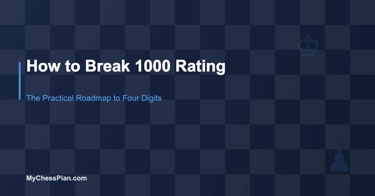 How to Break 1000 Rating in Chess