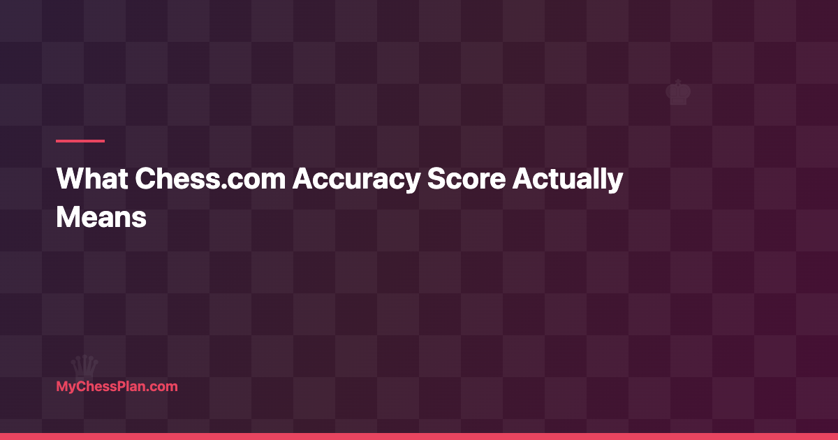 What Chess.com Accuracy Score Actually Means (And What It Misses)