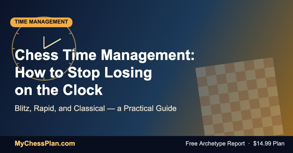 Chess Time Management - How to Stop Losing on the Clock