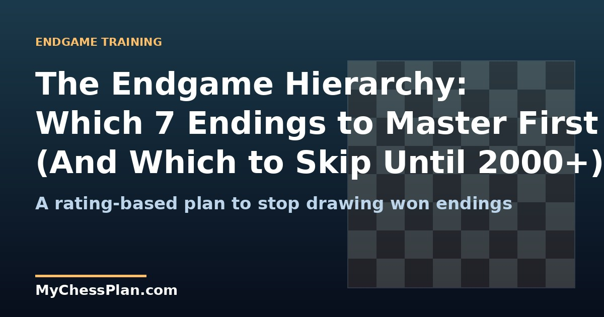 The Endgame Hierarchy: Which 7 Endings to Master First (And Which to Skip Until 2000+)