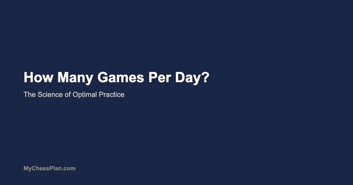 How Many Games Should You Play Per Day