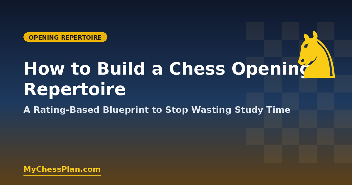 How to Build a Chess Opening Repertoire: A Rating-Based Blueprint That Saves Hours of Study Time