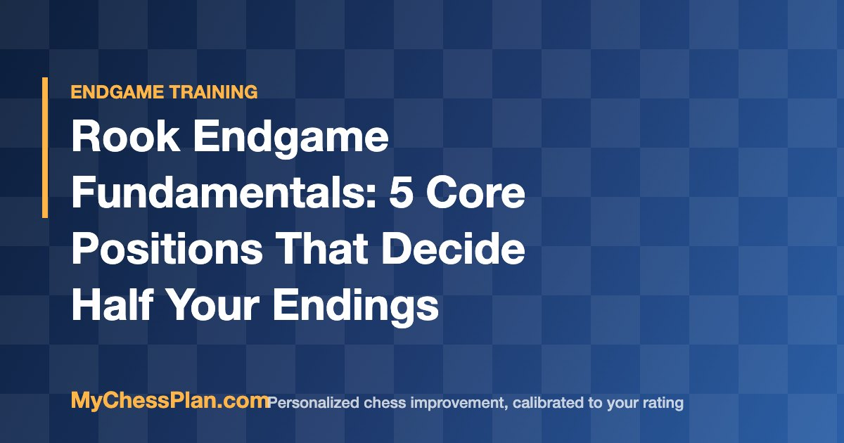 Chess rook endgame training featured image
