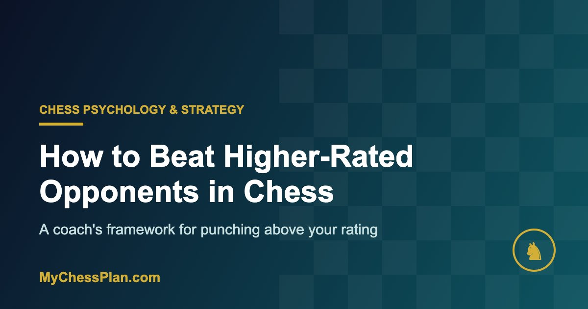 How to Beat Higher-Rated Opponents in Chess: A Coach’s Framework for Punching Above Your Rating