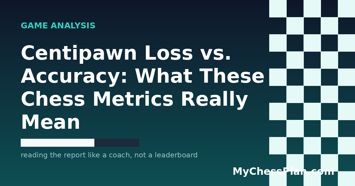 Centipawn Loss vs. Accuracy: What These Chess Metrics Actually Mean