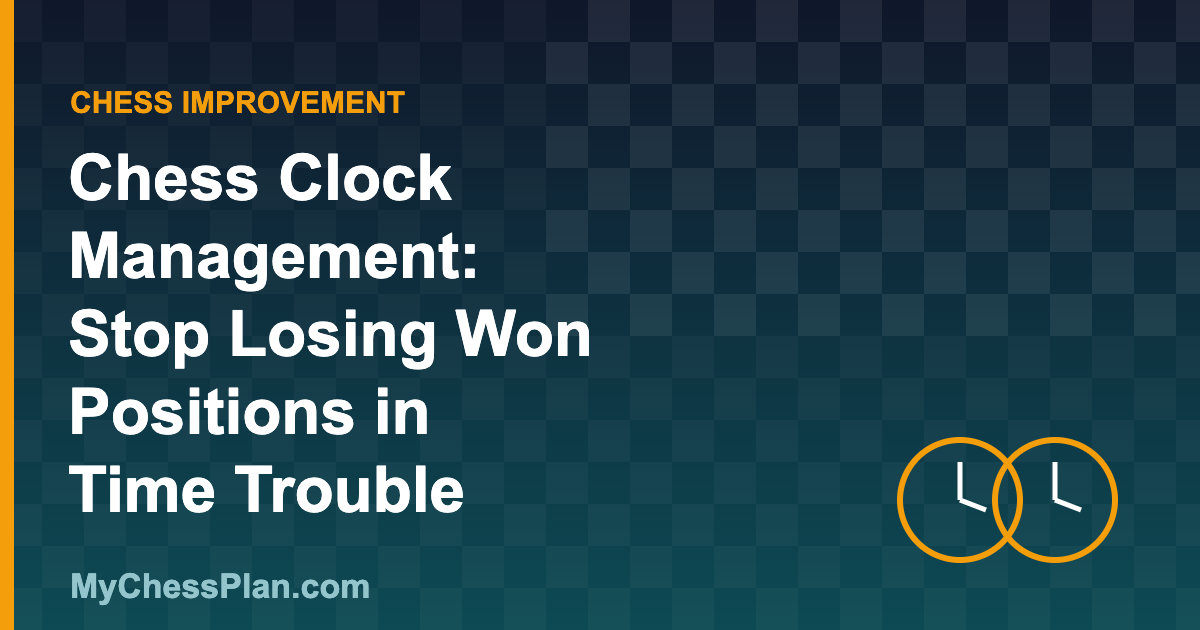 Chess Clock Management: How to Stop Losing Won Positions in Time Trouble