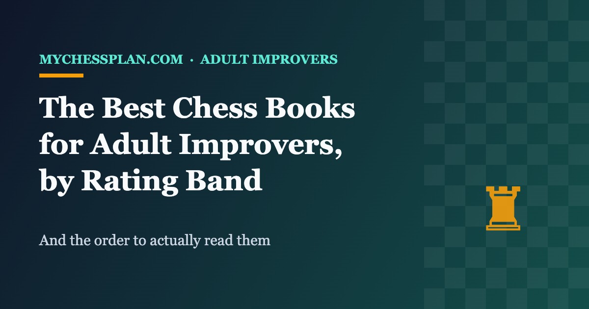 The best chess books for adult improvers, organized by rating band
